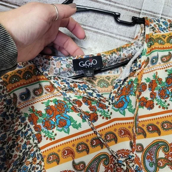 GiGio, Gorgeous Boho-Floral Fantastic Design, Excellent Condition - Picture 3 of 7